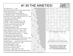 1 in the nineties trivia quiz