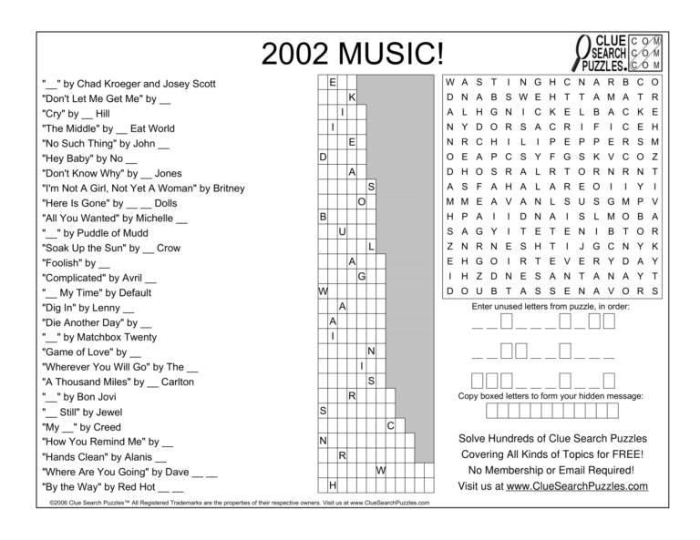 2002 music trivia quiz