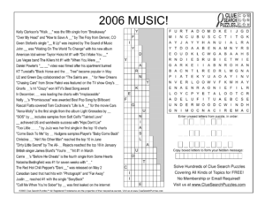 2006 music trivia quiz