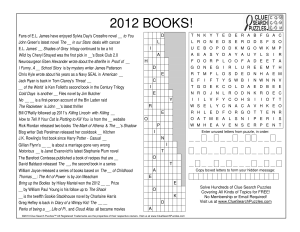 2012 books trivia quiz
