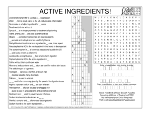 active ingredients trivia quiz