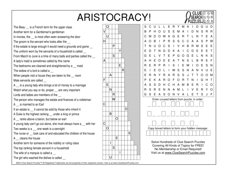 aristocracy trivia quiz