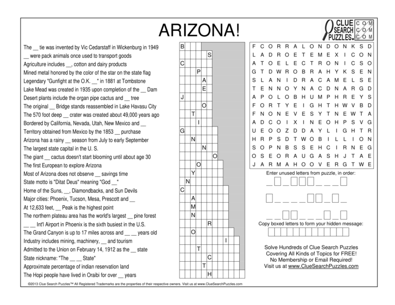 arizona trivia quiz