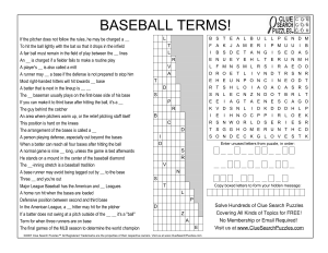 baseball terms trivia quiz