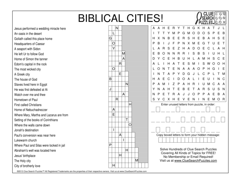 biblical cities trivia quiz