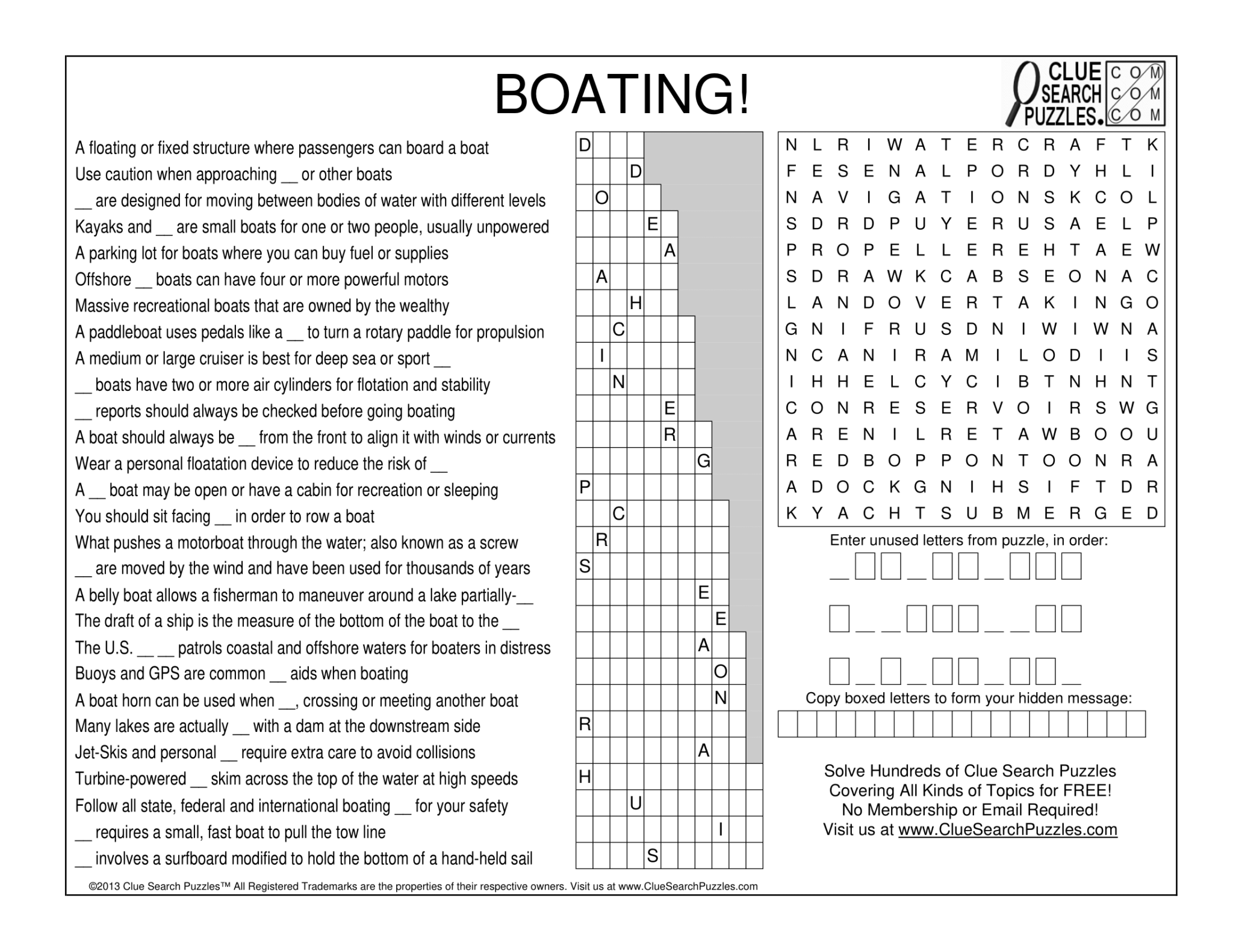BOATING TRIVIA QUIZ