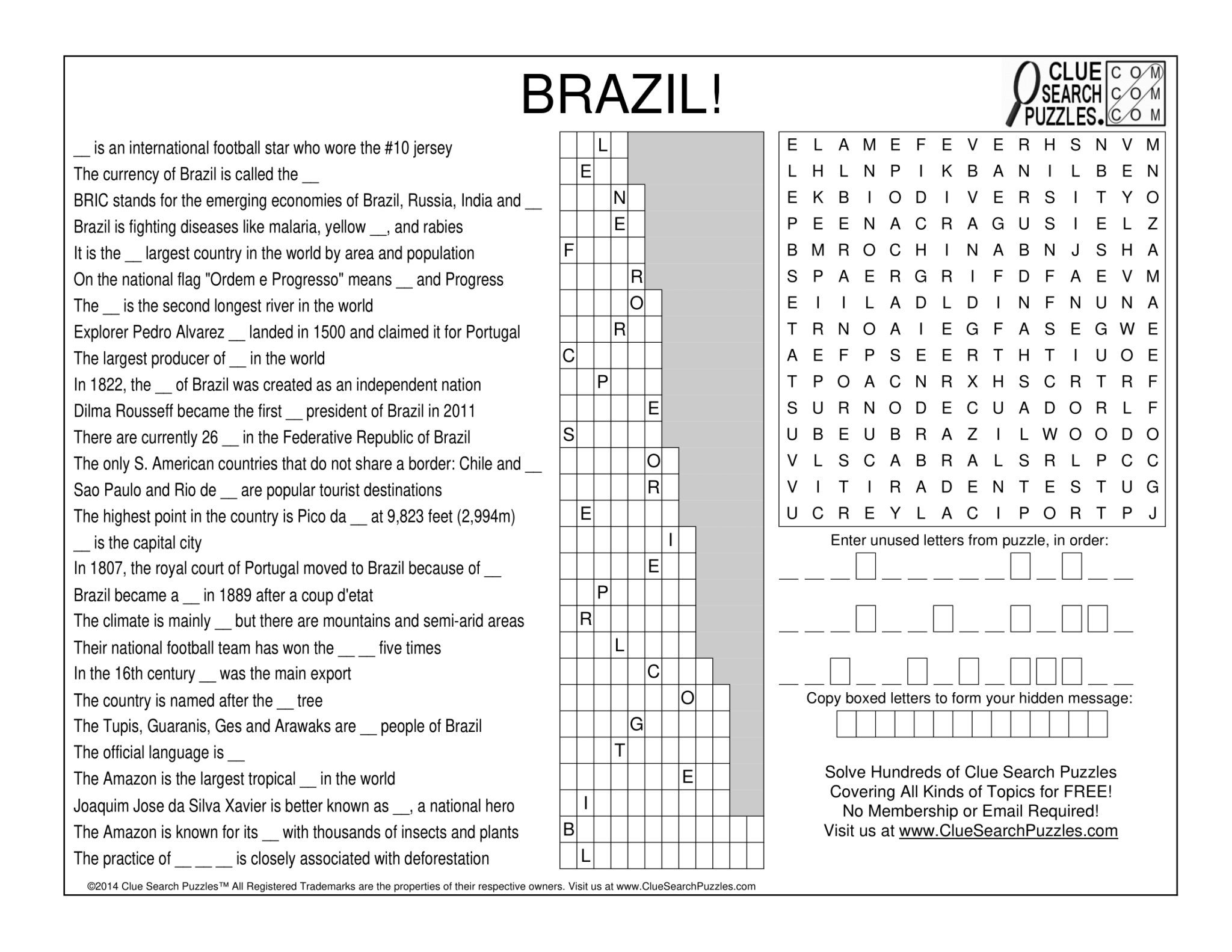 BRAZIL TRIVIA QUIZ