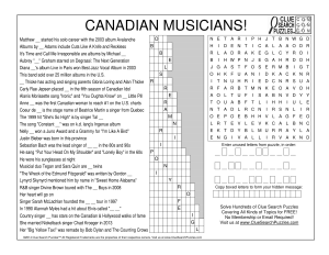 canadian musicians trivia quiz