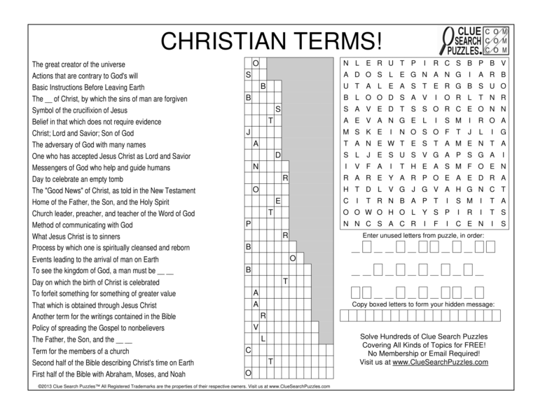 christian terms trivia quiz