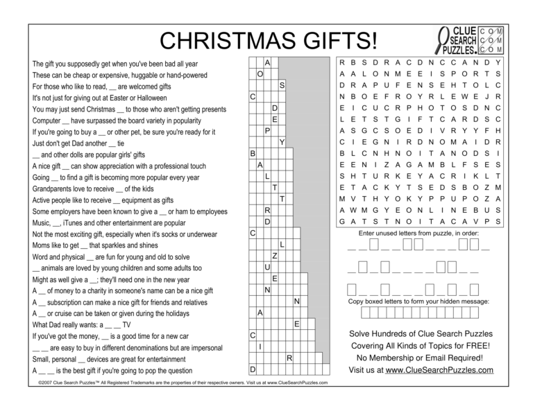 christmas gifts trivia quiz