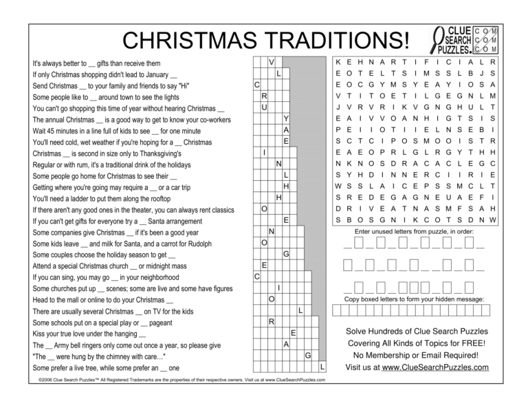 christmas traditions trivia quiz