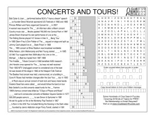concerts and tours trivia quiz