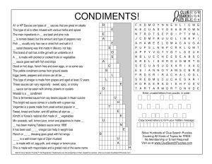 condiments trivia quiz