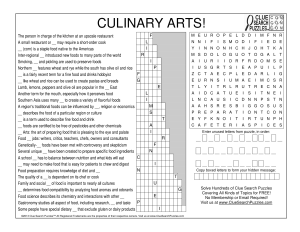culinary arts trivia quiz