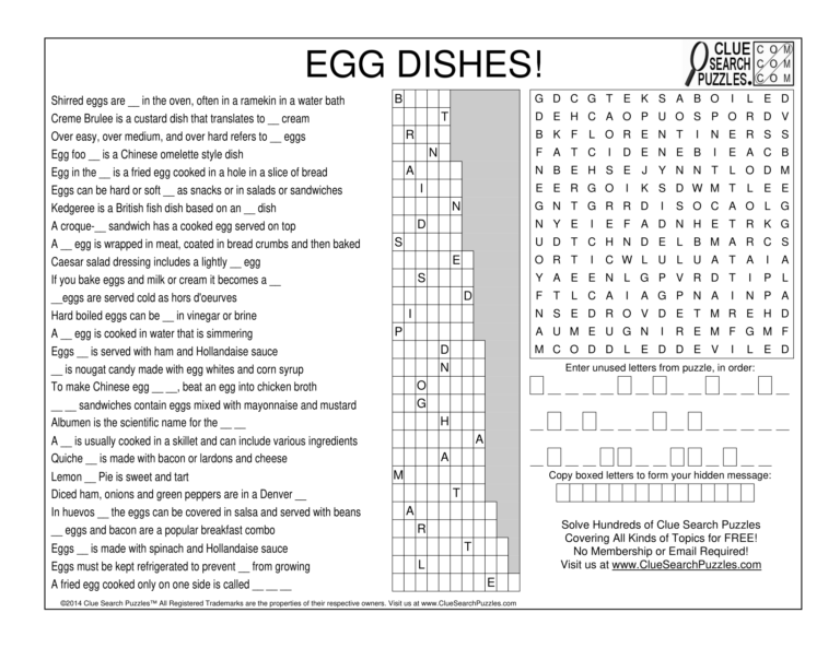egg dishes trivia quiz