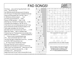fad songs trivia quiz