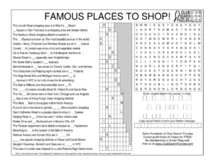 famous places to shop trivia quiz