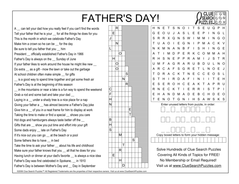 fathers day trivia quiz