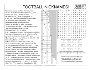 football nicknames trivia quiz