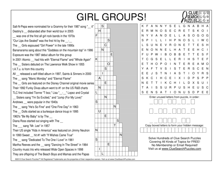 girl groups trivia quiz