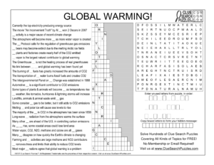 global warming trivia quiz