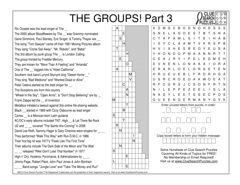 the group part 3 trivia quiz