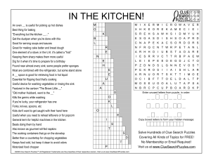 in the kitchen trivia quiz