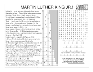 martin luther king jr trivia quiz