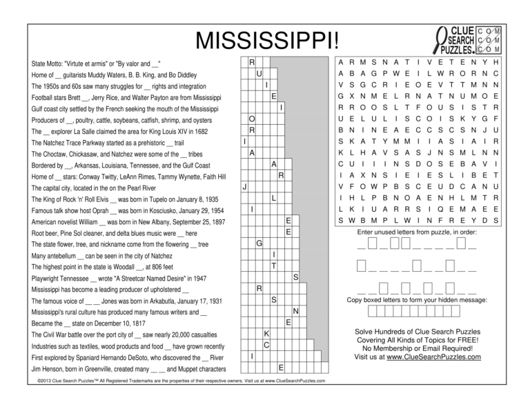 mississippi trivia quiz