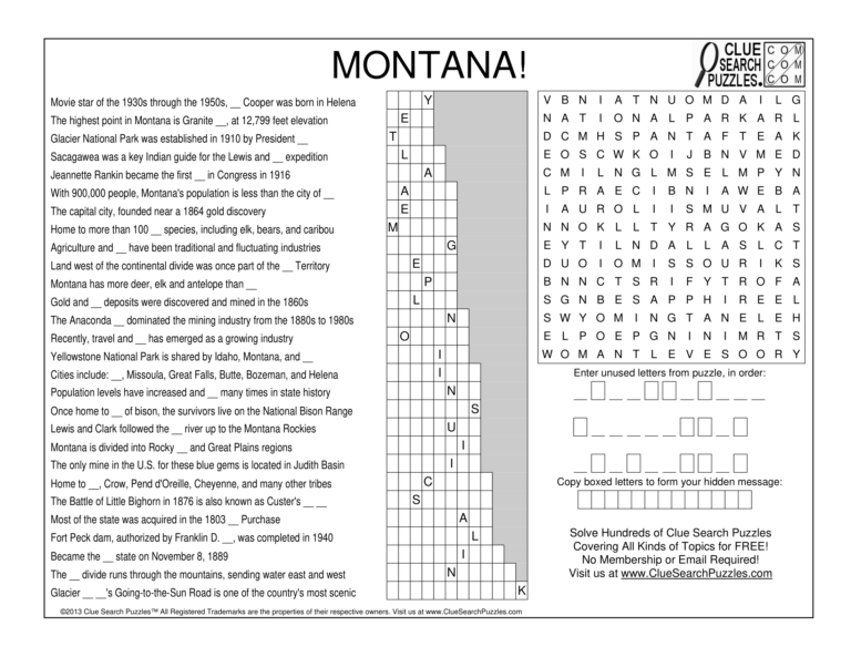 montana trivia quiz