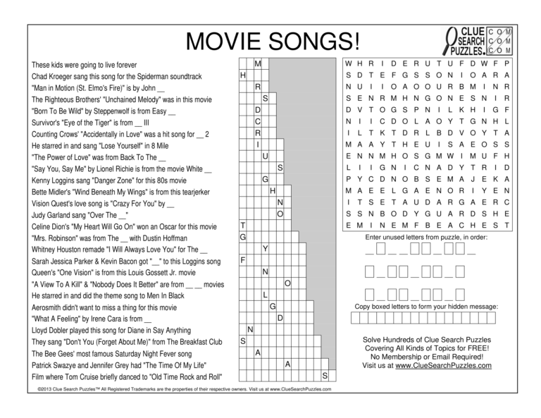 movie songs trivia quiz