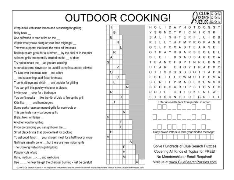 outdoor cooking trivia quiz