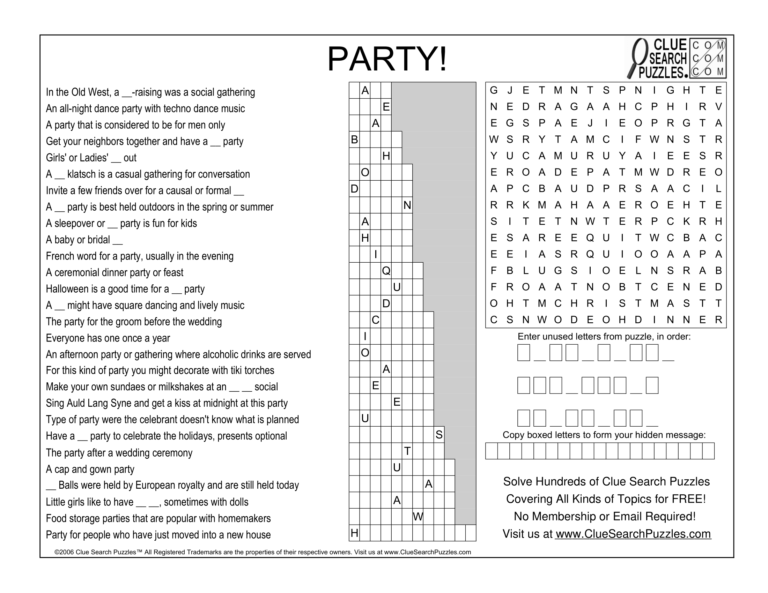 party trivia quiz