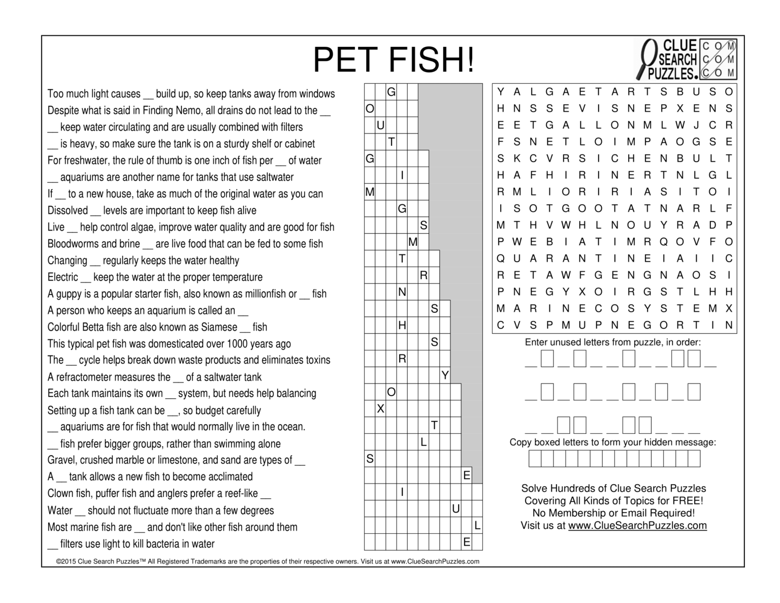 PET FISH TRIVIA QUIZ