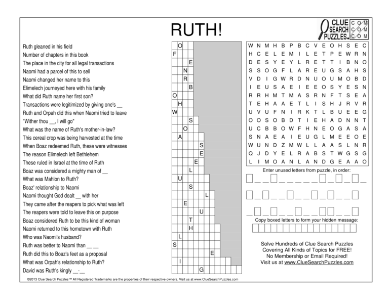 ruth trivia quiz