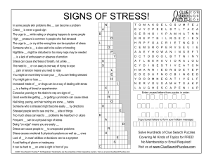 signs of stress trivia quiz