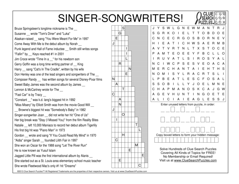 singer songwriters trivia quiz