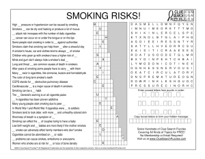 smoking risks trivia quiz