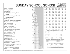 sunday school songs trivia quiz