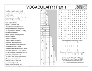 vocabulary part 1 trivia quiz