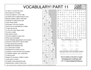 vocabulary part 11 trivia quiz