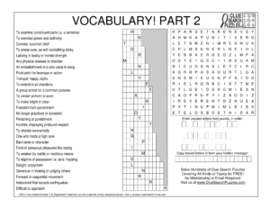 vocabulary part 2 trivia quiz