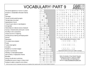 vocabulary part 9 trivia quiz