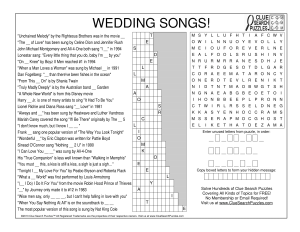 wedding songs trivia quiz