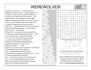 werewolves trivia quiz