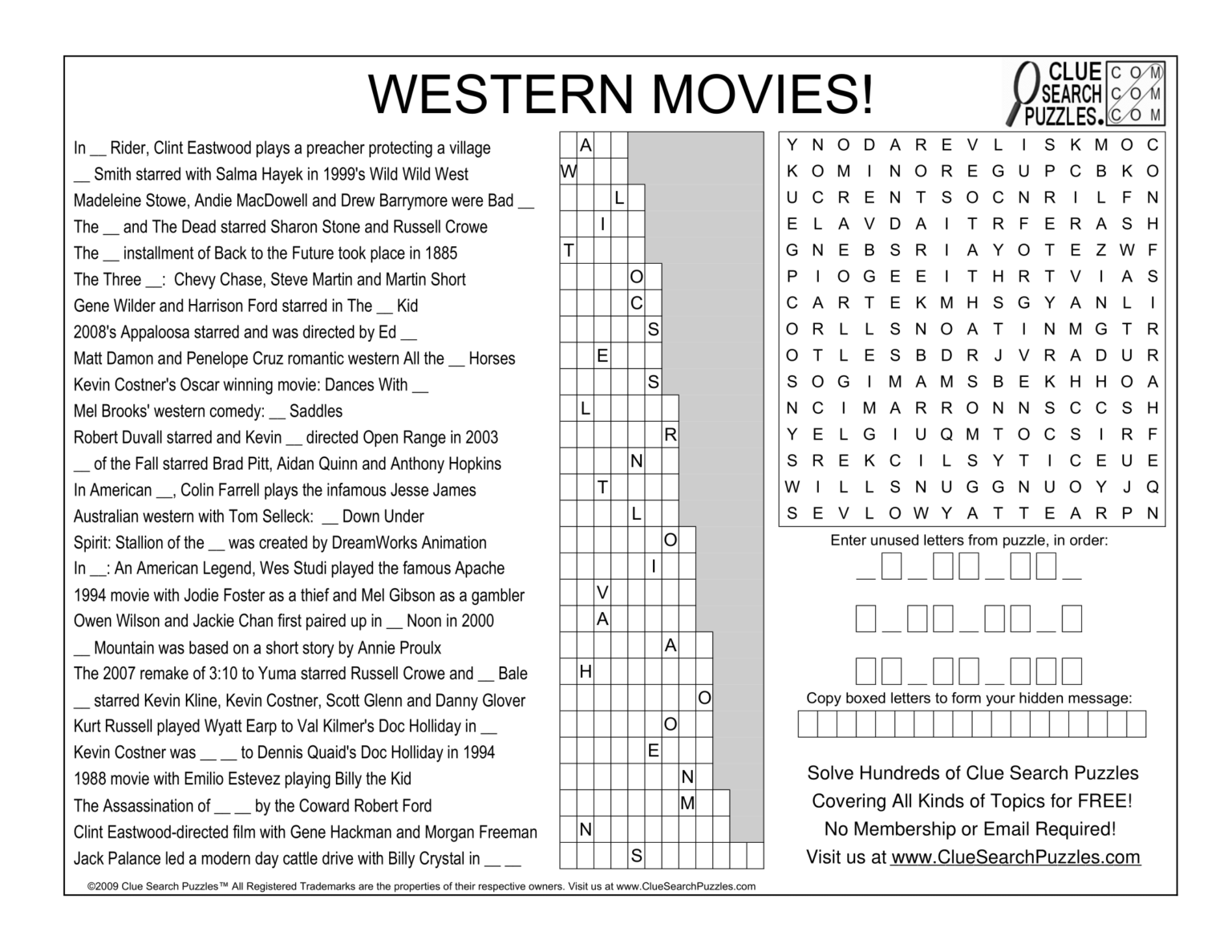 Clue Search Puzzles Crossword Challenges Word Search Fun Trivia And 