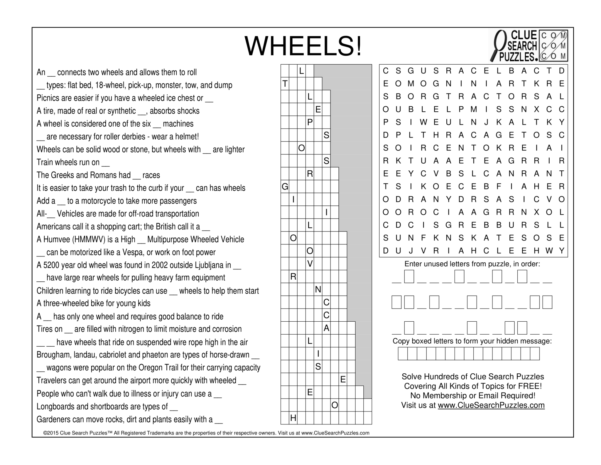 WHEELS TRIVIA QUIZ