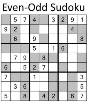 Even-Odd Sudoku eBook Cover
