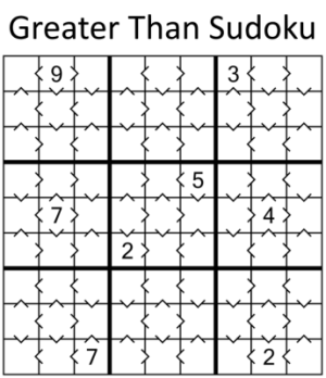 Greater Than Sudoku eBook Cover