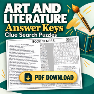 Art and Literature Package — downloadable puzzle answer keys